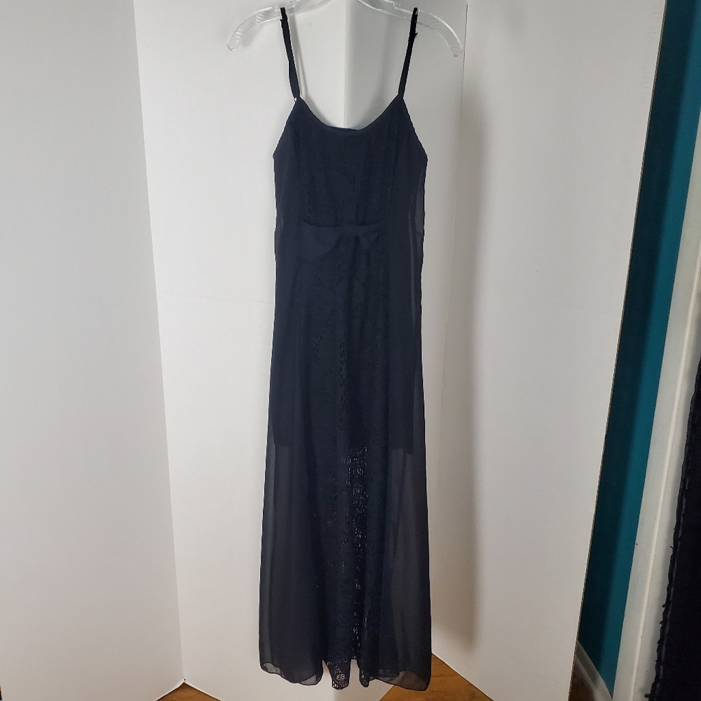 Hot Topic Skull Knit Lace Maxi Sundress